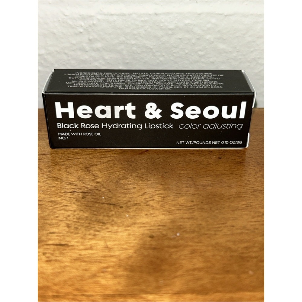 The Beauty Spy Heart & Seoul Hydrating‎ Lipstick - 0.10oz Black Rose New In Box